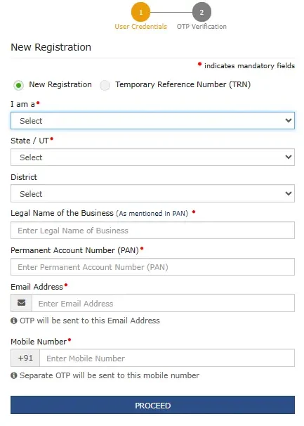 GST Portal Registration
